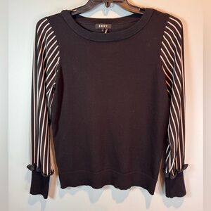 DKNY Black Knit Top